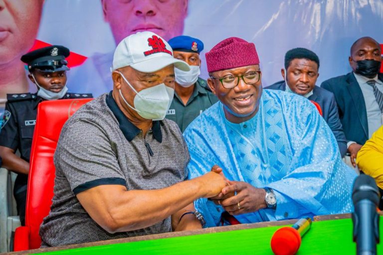 Presidency: Gov. Uzodinma assures Fayemi of votes of Imo delegates
