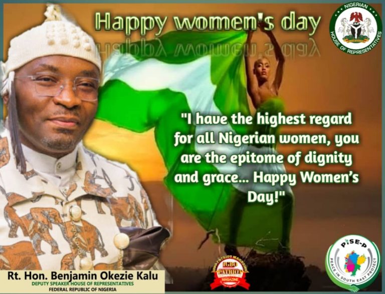 IWD: : Rt. Hon. Benjamin Kalu Extols Nigeria women ……. 𝒔𝒂𝒚𝒔 𝒕𝒉𝒆 𝒉𝒐𝒖𝒔𝒆 𝒐𝒇 𝒓𝒆𝒑𝒓𝒆𝒔𝒆𝒏𝒕𝒂𝒕𝒊𝒗𝒆𝒔 𝒊𝒔 𝒘𝒐𝒓𝒌𝒊𝒏𝒈 𝒕𝒐 𝒆𝒏𝒔𝒖𝒓𝒆 𝒈𝒆𝒏𝒅𝒆𝒓 𝒆𝒒𝒖𝒂𝒍𝒊𝒕𝒚 𝒊𝒏 𝑵𝒊𝒈𝒆𝒓𝒊𝒂.