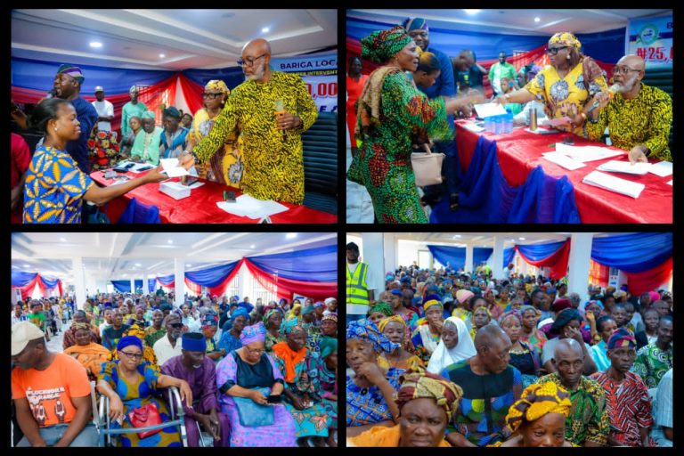 Bariga Council Boss,Hon Alabi Uplifts 500 Vulnerables With Cash Gifts.