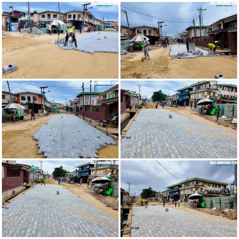 Encomiums As interlocking Pavement Placement Begins On Raji Abayomi