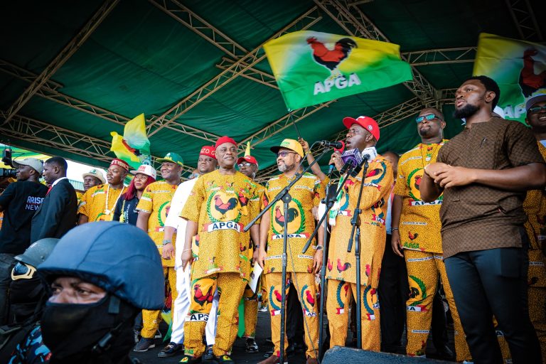 Anambra LG Election: Gov Soludo Leads APGA Faithful,Drums Support For Party 