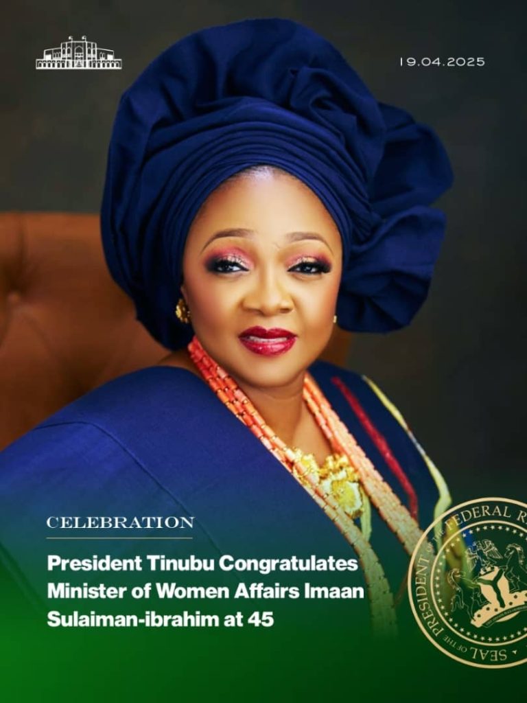 President Tinubu Congratulates Minister Of Women lmaam Sulaiman Ibrahim @45.